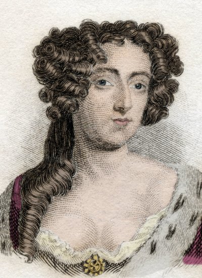 イングランドの女王メアリー2世スチュアート（1662-1694）の肖像。 作： Unknown artist