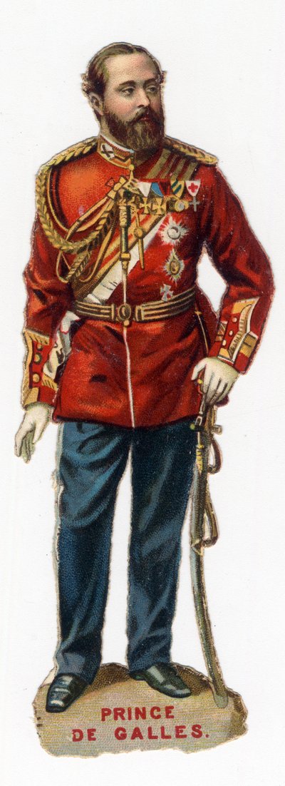 後の皇太子エドワード7世（エドワード7）、大ブラタニア・アイルランド国王（1841-1910）の肖像。個人蔵 作： Unknown artist