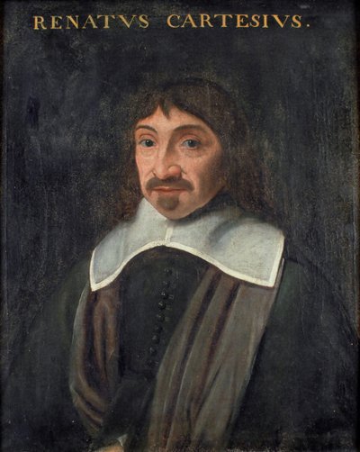 哲学者ルネ・デカルト（1596-1650）の肖像、匿名。油彩・キャンバス 作： Unknown artist