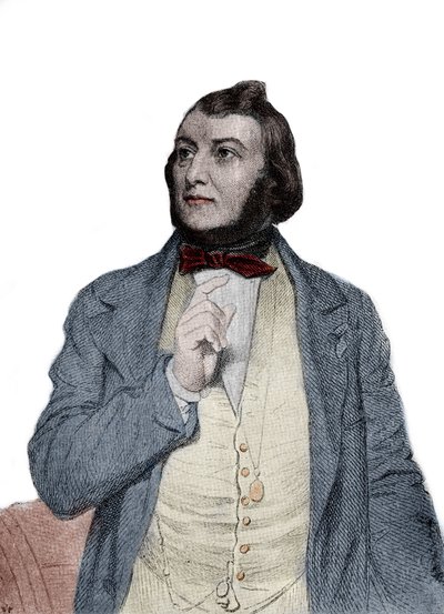 詩人ジャック・ボエ（Jacques Boe, dit Jasmin）（オック語ではJacme Boer dit GenseminまたはJansemin）の肖像。 作： Unknown artist