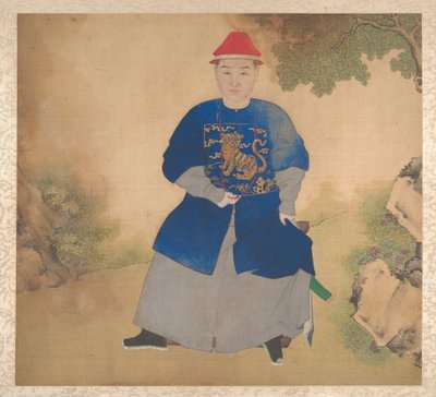 家族の肖像、19世紀半ば（19葉のアルバム、絹本、墨、彩色） 作： Unknown Artist