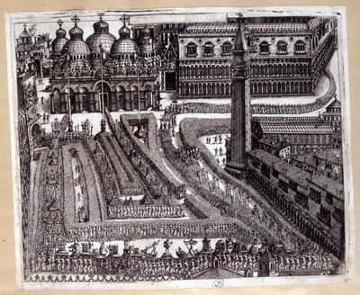17世紀のヴェネツィアの行列 作： Unknown artist