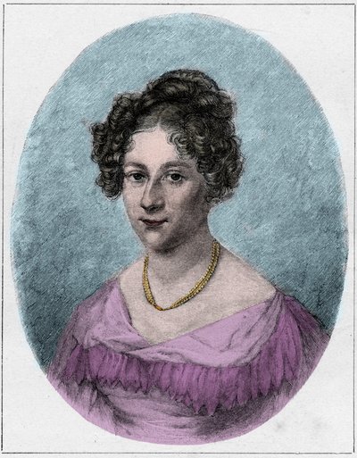 Rahel Varnhagen von Ense, nee Rahel Levin, called Rahel Robert or Robert-Tornow (Robert Tornow) (1771-1833), ロマン主義の時代のドイツ人作家 作： Unknown artist