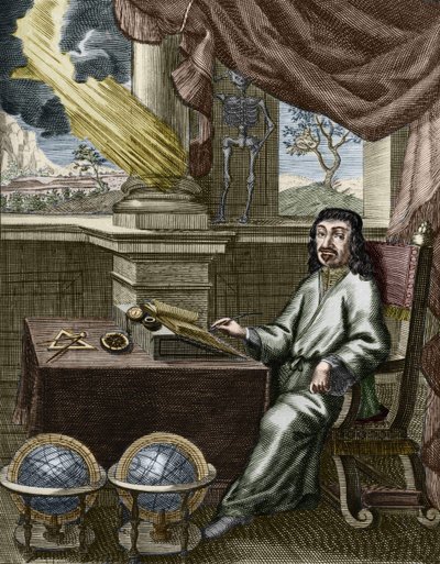 ルネ・デカルト（1596-1650）：フランスの哲学者・数学者。 作： Unknown artist