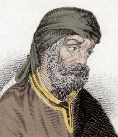 神学者であり教会の父であるテルトゥリアヌス（約150/160-約230/240）ことQuintus Septimus Florens Tertullianusを表現したもの。19世紀のエングレーヴィング。 作： Unknown artist