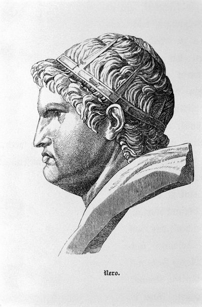 ローマ皇帝ネロ（37〜68歳）を表現したもの。 作： Unknown artist