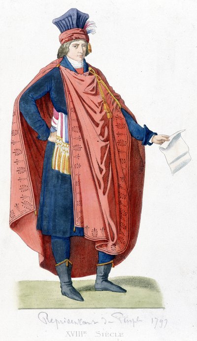 1792年のフランス革命時の民衆の代表。 作： Unknown artist