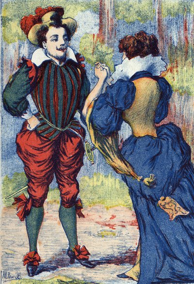 リケ・ア・ラ・ユープはハンサムな紳士になる。フランスの作家シャルル・ペロー（1628-1703）の物語「Riquet a la houppe」の匿名の挿絵。イメージ：Marcel Vagne、Jarville Nancy、年代不詳（19世紀後半）。 作： Unknown artist