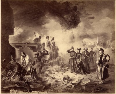 リソルジメント-ガエータの包囲、1860-1861。統一時代、イタリア、19世紀。マリーソフィー 作： Unknown