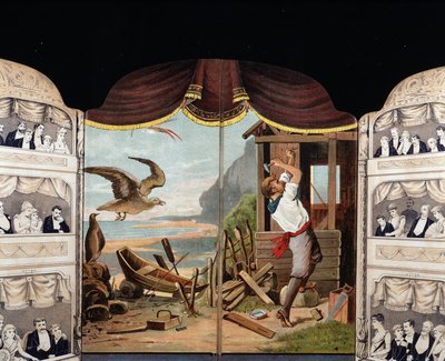 小屋を建てるロビンソン・クルーソー（1890年頃）。Daniel de Foe or Defoe（1660 - 1731）によるローマ時代の作品。 作： Unknown artist