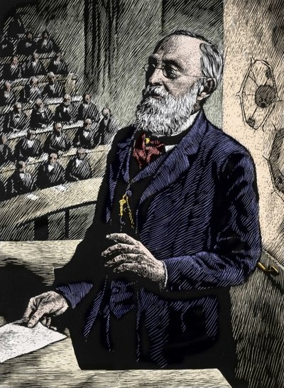 Rudolf Virchow (Virchov) (1821-1902)、ドイツの医師、政治家。 作： Unknown artist