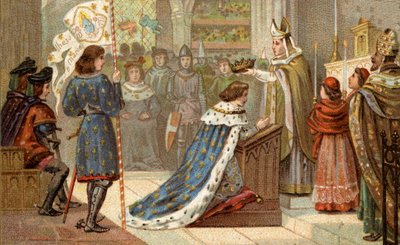 ランスのカテドラルにあるシャルル7世（1403-1461）の聖像（7月17日 作： Unknown artist