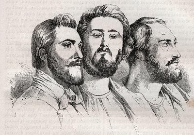 サン・シモニア主義 - サン・シモニア派 - シャルル・デュヴェリエ（1803-1866） - エミール・バロー（1799-1869） - ミシェル・シュヴァリエ（1806-1879 - 「Histoire de dix ans: 1830-1840」の1882年のエングレーヴィング ルイ＝ブラン（1811-1882 作： Unknown artist