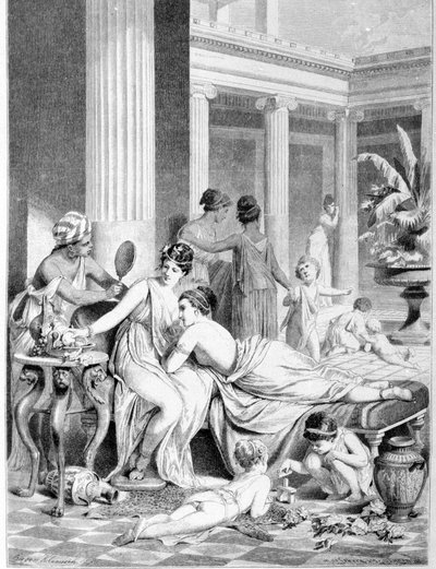 サフォー（Sappho）とその仲間たち。 作： Unknown artist