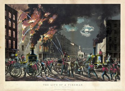 アメリカの消防士の日常風景 作： Unknown artist