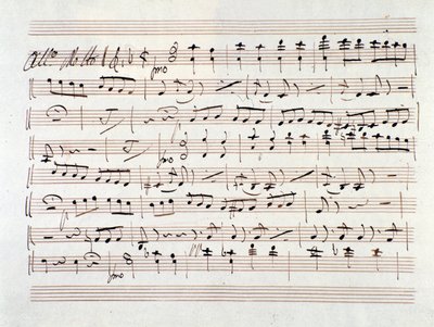 ルイジ・ケルビーニのオペラ「アリババ」の楽譜 作： Unknown artist