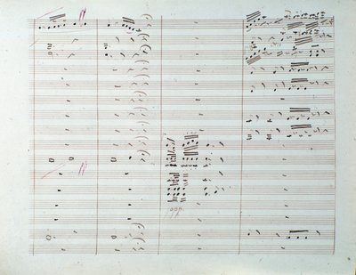 カール・アウグスト・カンナビッチ作曲「大交響曲」（作品8）の楽譜ページです。 作： Unknown artist