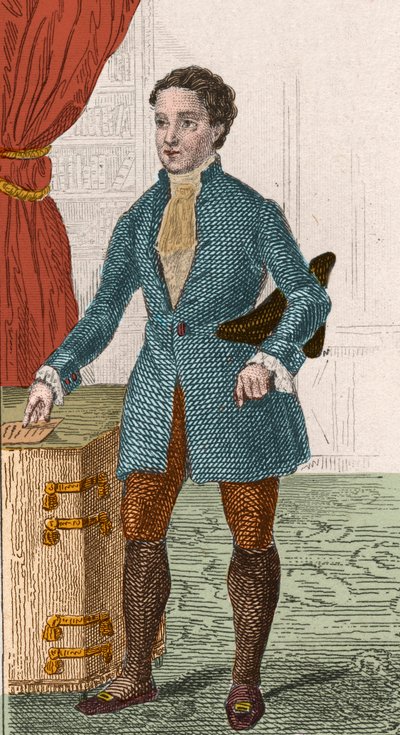 リュミエールの時代」：フランスの作家・哲学者、ドゥニ・ディドロ（1713-1784）の肖像。1876年に描かれたもの。 作： Unknown artist