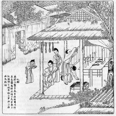中国のシルクと蚕：シルクの女神に感謝。1888年9月22日の「La Nature: revue des sciences et de leurs applications aux arts et a l