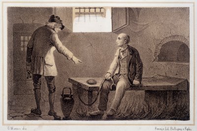 シルビオ・ペリコ（1789 - 1854）がシュピルベルク（Spilberk）の要塞に移された - "Storia d