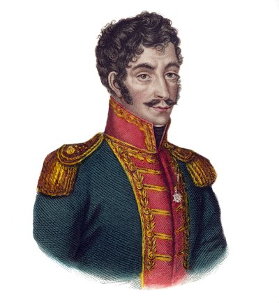 リベルタドールと呼ばれたシモン・ボリバル（1783～1830年 作： Unknown artist