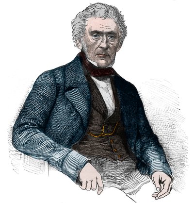 スコットランドの物理学者、サー・デイヴィッド・ブリュースター - デイヴィッド・ブリュースター（1781-1868）の肖像 作： Unknown artist