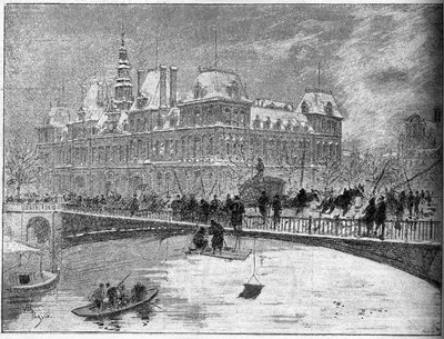 1888年、パリのアルコレ橋のスランプ。 作： Unknown artist