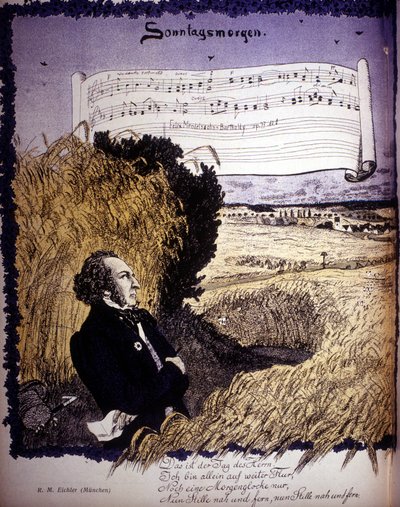 フェリックス・メンデルスゾーン - バルトルディ（1809-1847）の「息子の休日」（作品77 n¡1）の楽譜を紹介します。 作： Unknown artist