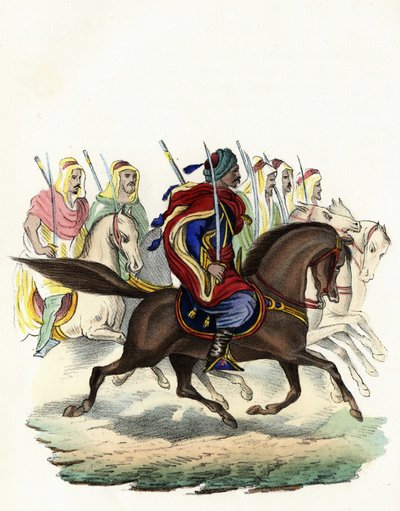 スパイス（Spahis）とは、主にアラブ人騎兵で構成されたアフリカのフランス軍の土着の騎兵隊で、1834年にアルジェ州、1835年にボーン州、1836年にオラン州で編成された。Storia d