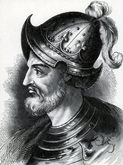 ブロワのステファン（イングランドのステファン、1097年頃～1154年）、1900年頃（エングレーヴィング） 作： Unknown artist