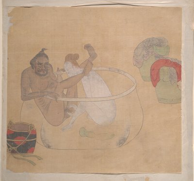 金髪女性とタルタル将校 作： Unknown Artist