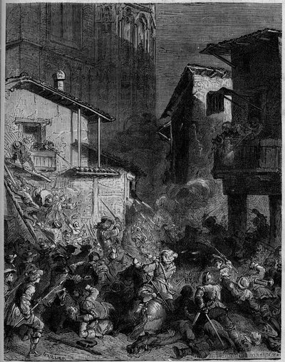 クレモナの戦いは、1702年2月1日にフランスとオーストリアの間で行われたスペイン継承戦争の戦いである。La Bataille de Cremone (Cremona) ou Surprise de Cremoneは、1702年2月1日にクレモナ（北イタリア）でフランスとオーストリアの間で行われた。 作： Unknown artist