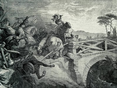 1503年12月29日、第三次イタリア戦争におけるフランスとスペインのガリリャーノ（ガレリャーノ）の戦い。エル・グラン・カピタンと呼ばれたゴンサロ・フェルナンデス・デ・コルドバ（Gonzalo Fernandez De Cordoba 作： Unknown artist