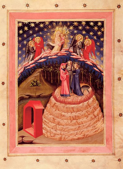 ダンテ・アルギエリ（1265-1321）の『神曲』：栄光の表現（14世紀の写本から）（細密画 作： Unknown artist