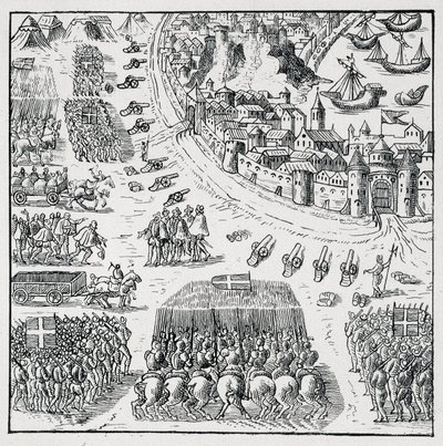 アンジュー公（アンリ3世）がポーランド王に選出され（1573年）、ひたすらこの王冠を奪いに行くことを余儀なくされていたが、ラ・ロシェルの包囲が解除され、ロシェロワ家は自分たちのために、また 作： Unknown artist