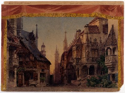 リヒャルト・ワーグナーが1868年に制作したオペラ「ニュルンベルクのマイスタージンガー（ニュルンベルクのマイスターシャンター）」（WWV96）。ミラノ・スカラ座のための「フェラリオ」の台本 作： Unknown artist