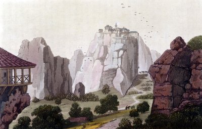 1810年のギリシャでの流星。ジュール・フェラリオ編「The old and modern costume」にて。ミラノ 作： Unknown artist