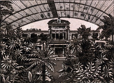 The World Illustrates 168 Views」に掲載されたドイツ・フランクフルトのパームガーデン Undated (19世紀後半) 作： Unknown artist