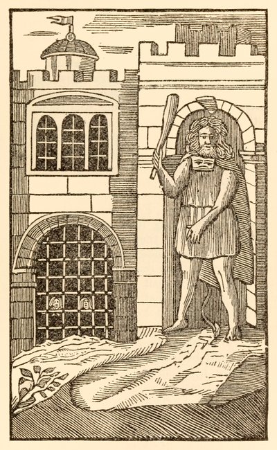 巡礼者たちは今、巡礼者の進歩からこの世界、ジョン・バニヤン（1628-1688）によってもたらされるものへの肉体を満足させるために、クリスチャンとホープフルは眠りに落ち、巨人oに捕らえられます。 作： Unknown
