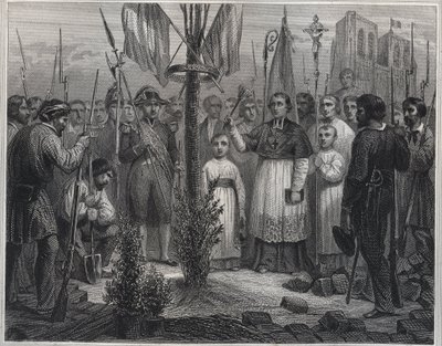 The Plantation of a Liberty Tree during the Revolution (Liberty pole) - Plantation d