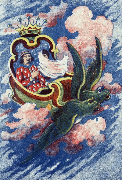 王子とトリュトンヌはフィー・スーシオのもとへ行く。フランスの作家、ダルノワ夫人（1650-1705）の物語「L