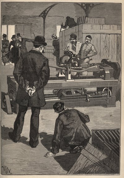 ツアーの芸術：ブランシャールの塔。Adolphe BITARDの "Les arts et metiers illustres "に掲載された1885年の版画。 作： Unknown artist