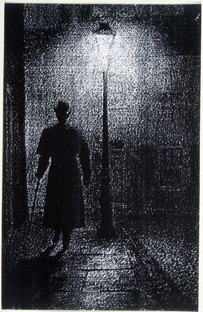 夜のロンドンの街の雰囲気（19世紀後半 作： Unknown artist