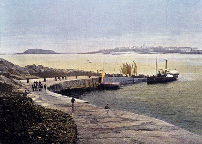 ディナールからのサン・マロ湾 - 『フランス。水彩画の旅の思い出」（19世紀）より19世紀 作： Unknown artist
