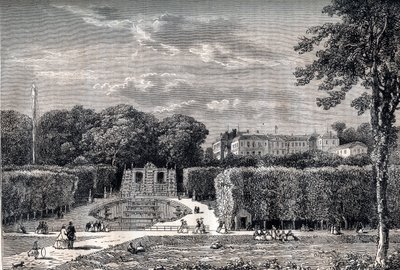1867年、サン・クルー（Saint-Cloud）の城と公園 作： Unknown artist
