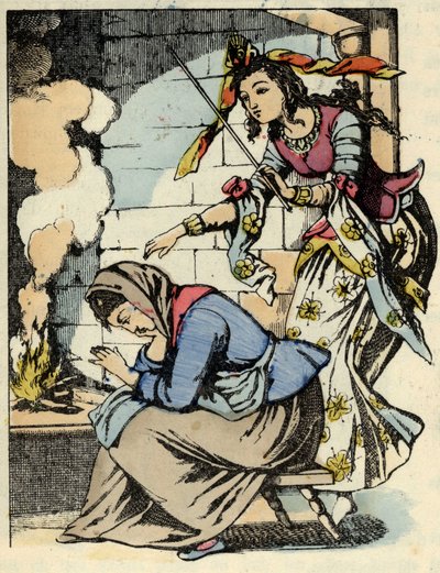 シンデレラとシンデレラの良い料金。シャルル・ペローの物語「シンデレラ」または「La petite slipper de verre」のイラスト 作： Unknown artist