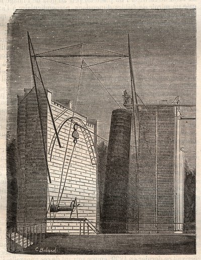 ロッセ卿と呼ばれるウィリアム・パーソンズ（1800-1867）の大鏡望遠鏡（リバイアサン）、Birr CastleからParsonstown（アイルランド）まで 作： Unknown artist