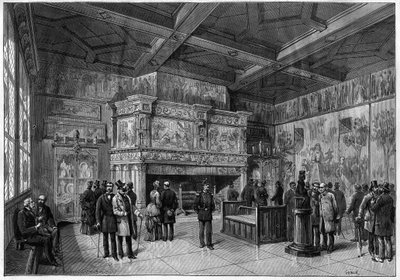 1883年、パリのクリュニー美術館の新しい部屋 作： Unknown artist