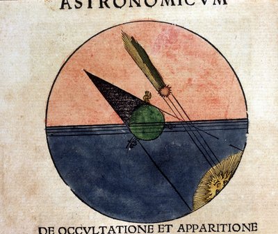 彗星の現象 - 16世紀の論文「Astronomicon caesarum」より 作： Unknown artist