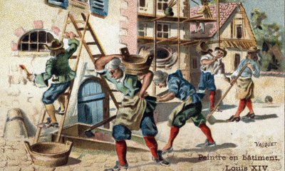 18世紀初頭の建築物における画家の職業。 作： Unknown artist